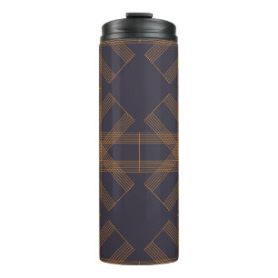 Dynamic, modern, cool, abstract line pattern art thermal tumbler