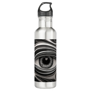 DYNAMIC MOIRÉ PATTERNS: ILLUSIONS OF MOVEMENT AND  710 ML WATER BOTTLE