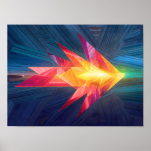 Dynamic Motivational Art: Path Forward Poster