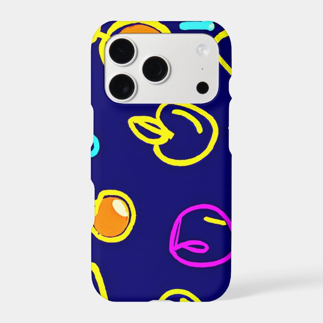 Dynamic Neon Fruits Pattern Design (Back)