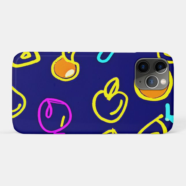 Dynamic Neon Fruits Pattern Design Case-Mate iPhone Case (Back (Horizontal))