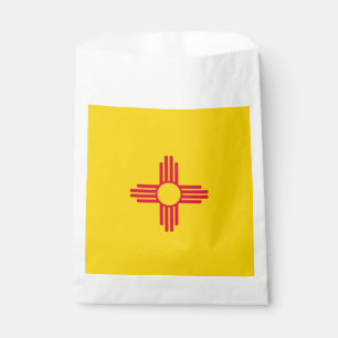Dynamic New Mexico State Flag Graphic on a Favour Bags