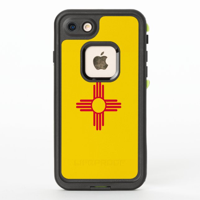 Dynamic New Mexico State Flag Graphic on a LifeProof iPhone Case (Back)