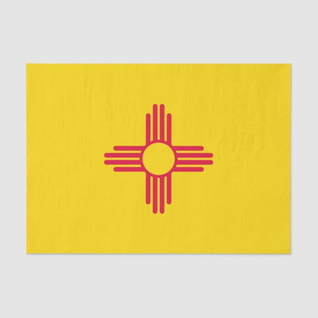 Dynamic New Mexico State Flag Graphic on a Tissue Paper (Front)