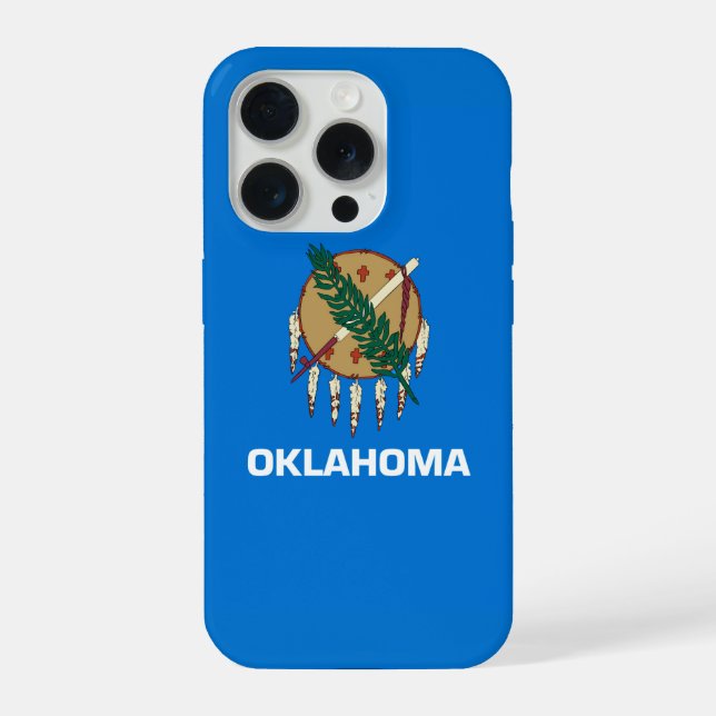 Dynamic Oklahoma State Flag Graphic on a iPhone Case (Back)