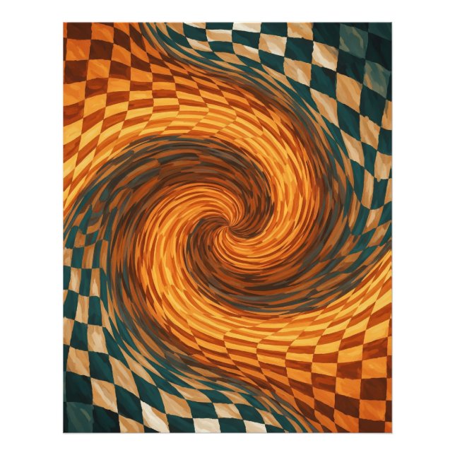 Dynamic Optical Illusion Art  Photo Print (Front)