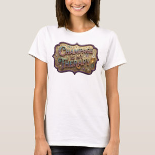 Dynamic Orange CHAMPAGNE IS MY THERAPY T-Shirt
