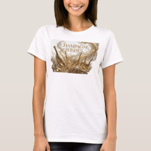Dynamic Orange CHAMPAGNE WISHES Shirt Design