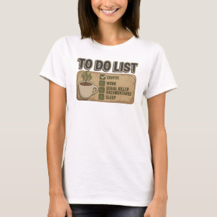Dynamic Orange COFFEE WORK TRUE CRIME Graphic Tee