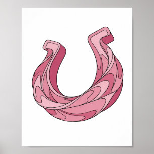 Dynamic Pink ABSTRACT ART Graphic Design Poster