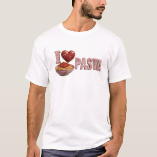 Dynamic Pink I LOVE PASTA Custom Creation T-Shirt