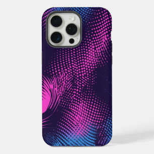 💖 Dynamic Pink & Purple Dotted Abstract Pattern iPhone 15 Pro Max Case