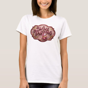 Dynamic Pink WINE TASTING Artistic Motif T-Shirt