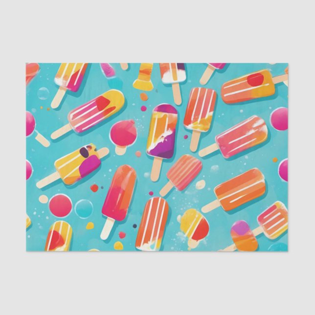 Dynamic popsicles  pop art tissue paper (Front)
