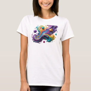 Dynamic Purple ABSTRACT ART Custom Tee