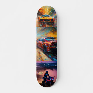 "Dynamic Racing Art Collection  Skateboard
