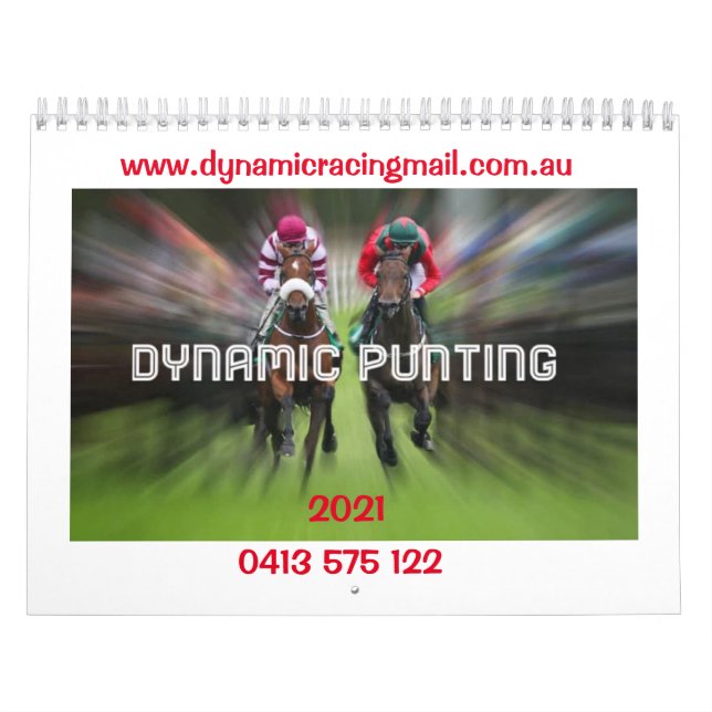 Dynamic Racing Mail Calendar (Cover)