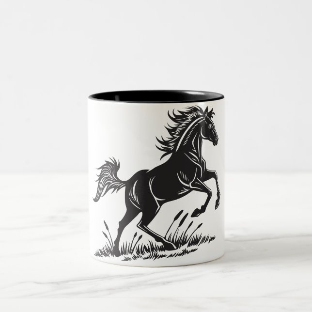 Dynamic Rearing Horse Two-Tone Mug (Center)