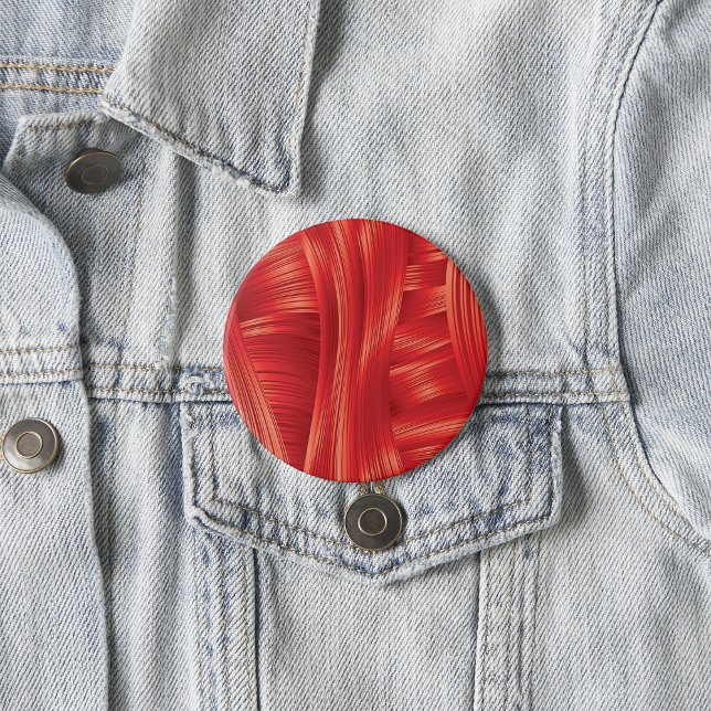 Dynamic Red Muscle Texture Abstract  7.5 Cm Round Badge (Creator Uploaded)