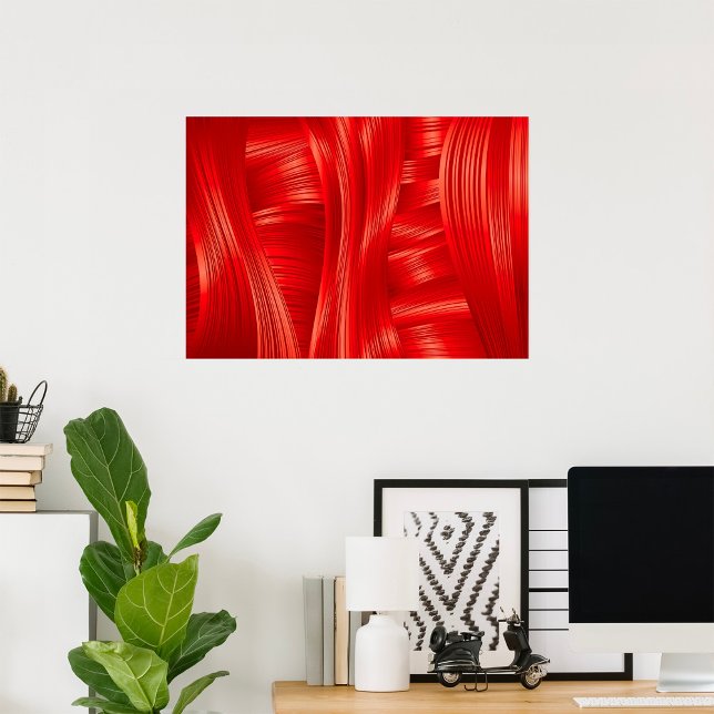 Dynamic Red Muscle Texture Abstract  Poster (Creator Uploaded)