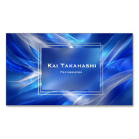 Dynamic Royal Blue Abstract Ribbon Futuristic