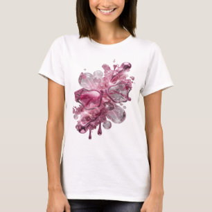 Dynamic Silver ABSTRACT ART Art Print v2 T-Shirt