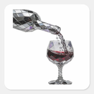 Dynamic Silver Gift Sticker