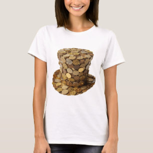 Dynamic Silver MONEY BAG 3D Text Art T-Shirt