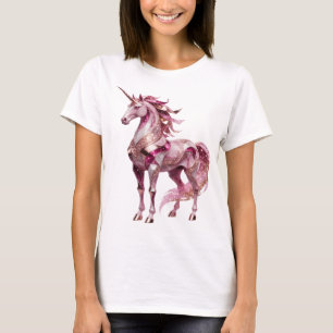 Dynamic Silver UNICORN Slogan Design T-Shirt