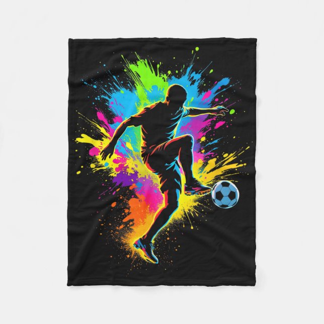 Dynamic Soccer  Fleece Blanket (Front)