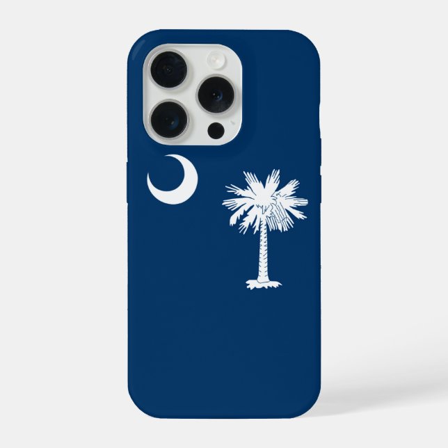 Dynamic South Carolina State Flag Graphic on a iPhone Case (Back)