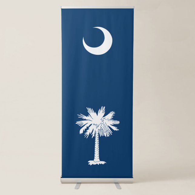 Dynamic South Carolina State Flag Graphic on a Retractable Banner (Front)