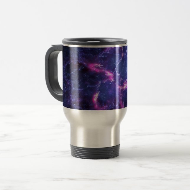 Dynamic Space Nebula Cosmic Image Travel Mug (Front Left)