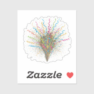Dynamic Streamer & Confetti Burst New Year