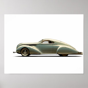 Dynamic Streamline Moderne: Aerodynamic Vintage Poster