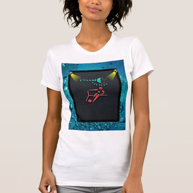 Dynamic Striker,Football Player Emblem  T-Shirt (Front)