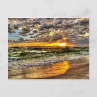 Dynamic sunset at the Pensacola Beach, Florida Postcard