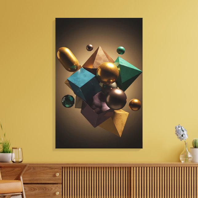 Dynamic Symmetry Canvas Print (Insitu(LivingRoom))