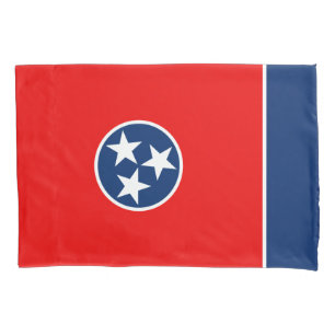 Dynamic Tennessee State Flag Graphic on a Pillowcase