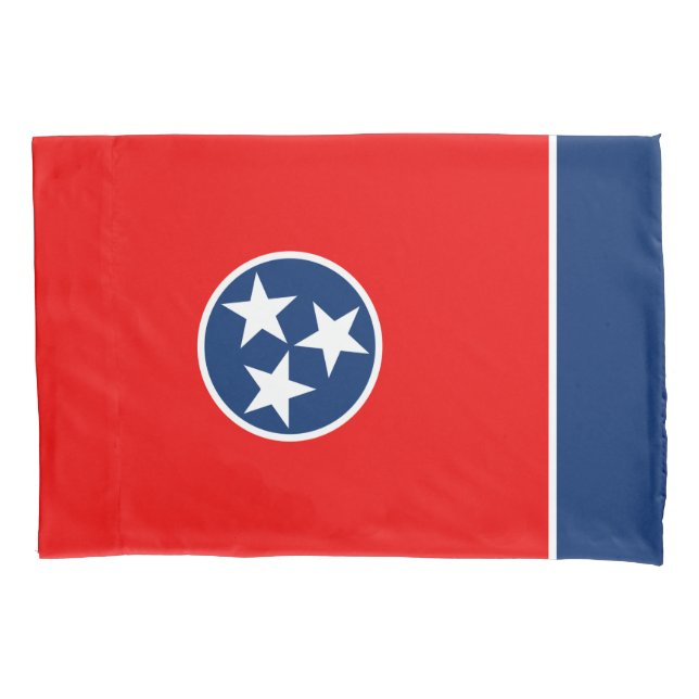 Dynamic Tennessee State Flag Graphic on a Pillowcase (Front)