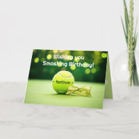 🎾Dynamic Tennis Wishes: A Smashing Birthday