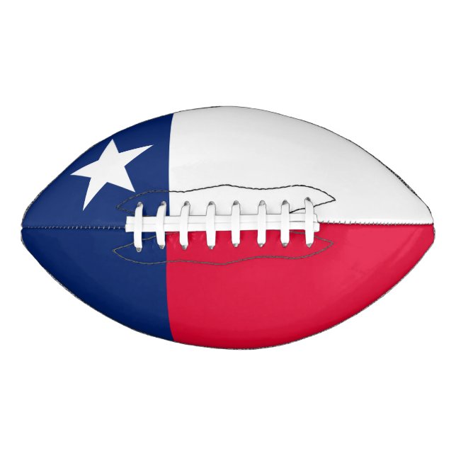 Dynamic Texas State Flag Graphic on a American Football (Front)