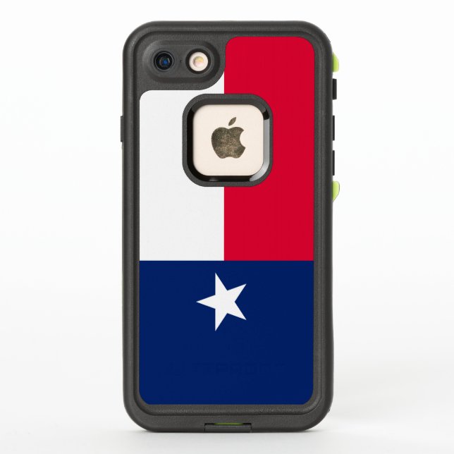 Dynamic Texas State Flag Graphic on a LifeProof iPhone Case (Back)