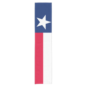 Dynamic Texas State Flag Graphic on a Short Table Runner