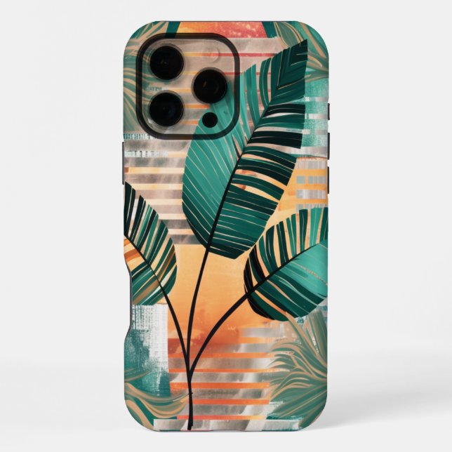 Dynamic tropical wave iPhone case (Back)