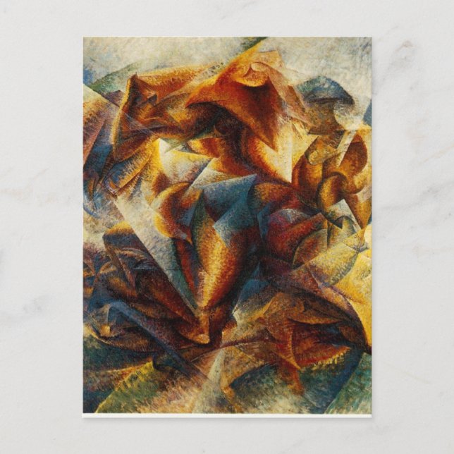 Dynamism of a soccer player by Umberto Boccioni Postcard (Front)
