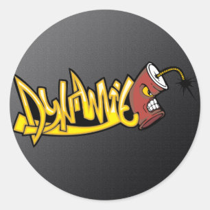 Dynamite Classic Round Sticker