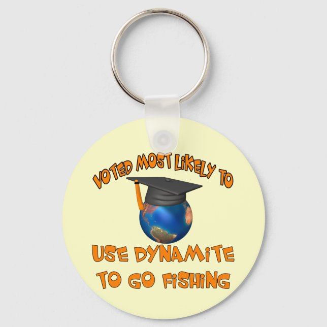 Dynamite Fishing Key Ring (Front)