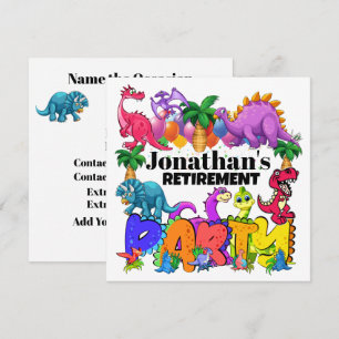 DYNAMITE-O-SAURUS DINOSAUR INVITATION