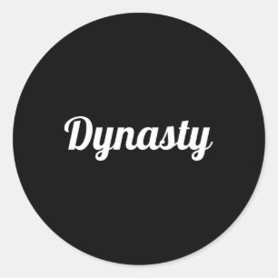 Dynasty cool sports basketball football baseball h classic round sticker
